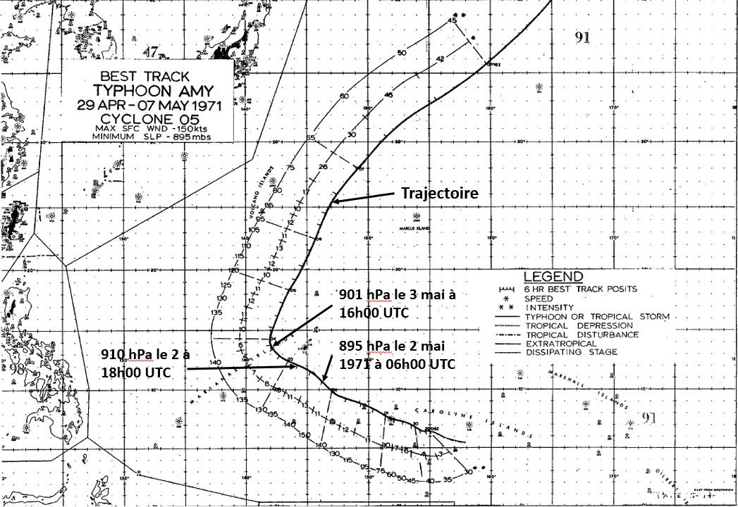 Trajectoire du super typhon Amy mai 1971.jpg, 305.67 Ko, 1047 x 720